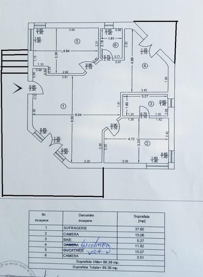 Casă cu 3 camere cu Teren 400 Mp în Balotești