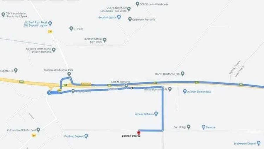 Teren de 7200 mp, în Bolintin-Deal