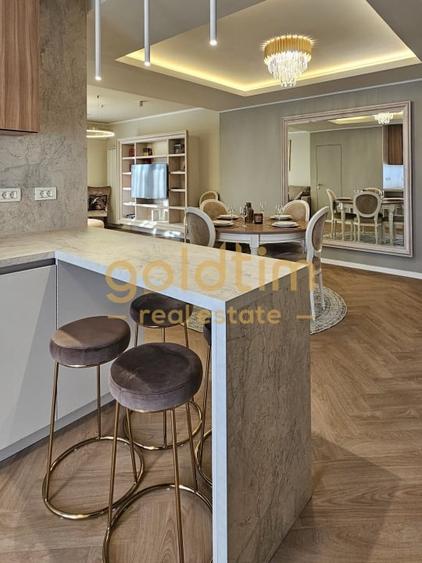 Apartament cu 3 camere semidecomandat, mobilat în Herăstrău
