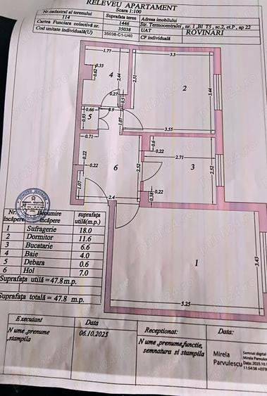 Apartament cu 2 camere decomandat în Rovinari
