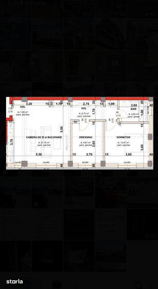 Apartament cu 2 camere decomandat în Podari