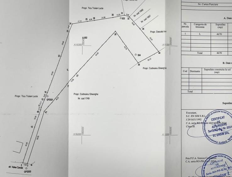 Teren agricol intravilan de 4670 mp, în Comarnic