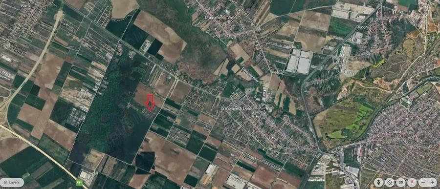 Teren de 64000 mp, în Dragomirești-Deal