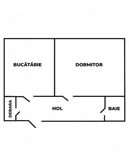 Garsonieră decomandată în Burdujeni