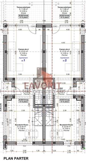 Duplex cu 4 camere cu Canalizare în Dumbrăvița