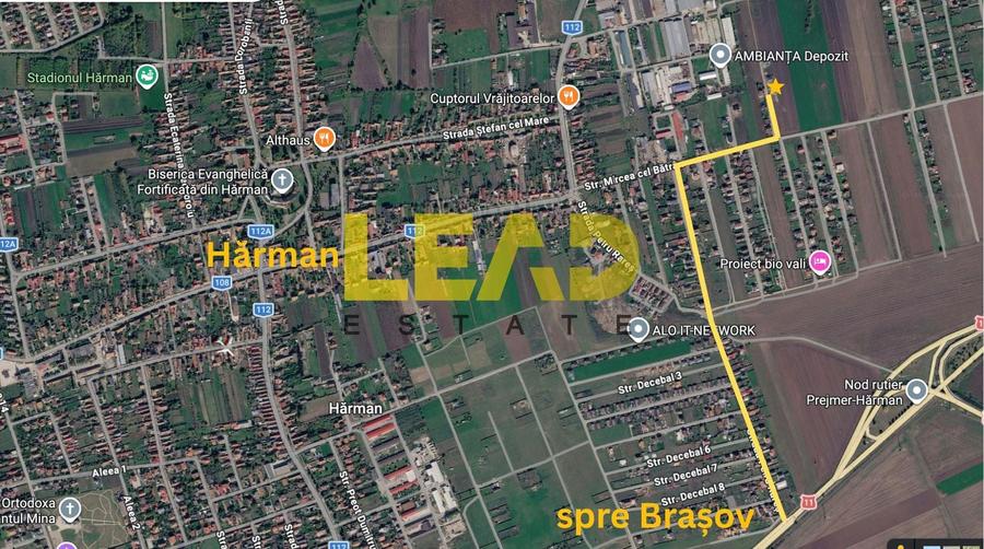Teren Construcții intravilan de 508 mp, în Hărman