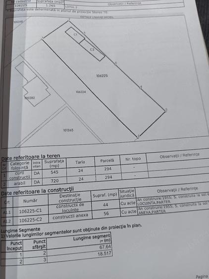 Casă cu Teren 1265 Mp în Fundeni