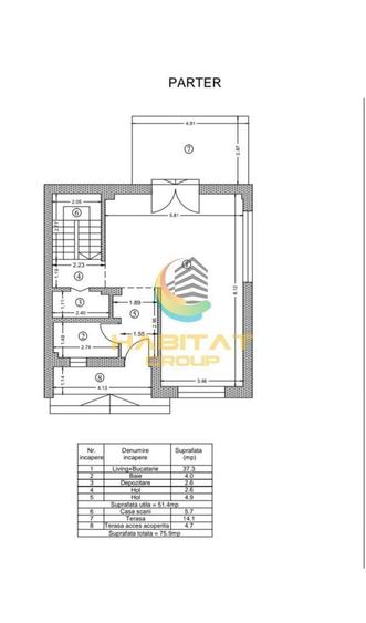Casă cu 3 camere cu Teren 200 Mp în Central