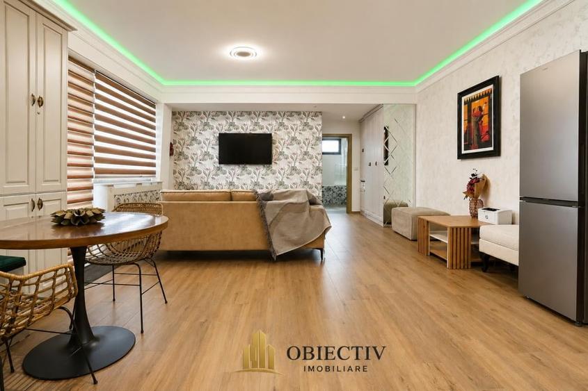 Apartament cu 2 camere semidecomandat, mobilat în Calea Romanului
