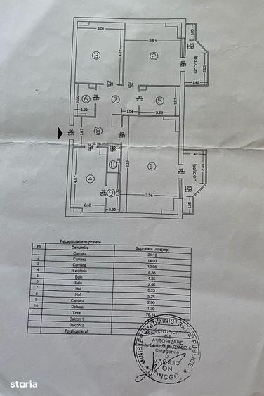 Apartament cu 3 camere decomandat în Nicolina