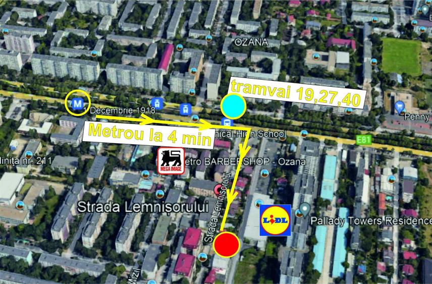 Garsonieră decomandată în Theodor Pallady