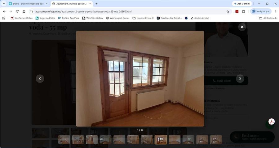 Apartament cu 2 camere decomandat în Est