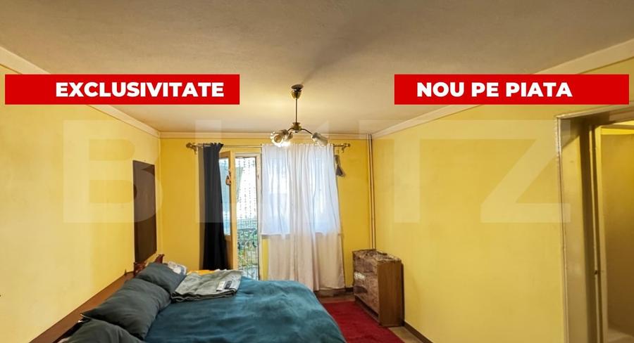 Apartament cu 2 camere, etaj 1, baie cu geam, zona Cetate – Cloșca - 1