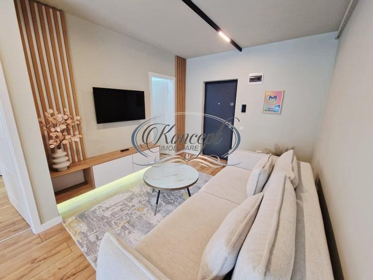Apartament cu 2 camere semidecomandat, mobilat în Florești
