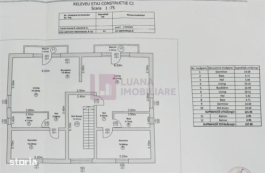 Casă cu 8 camere cu Teren 824 Mp în Central