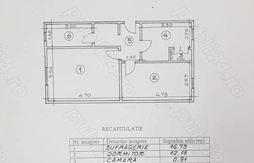 Apartament 2 camere str Isaccei etajul 3 din 4 CENTRU - 1