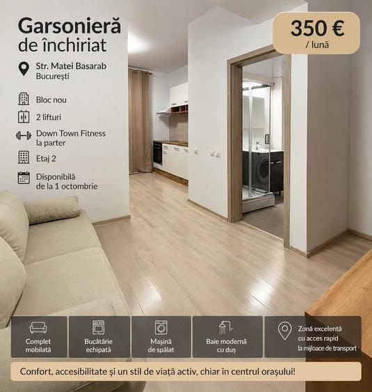 Garsonieră semidecomandată în Muncii
