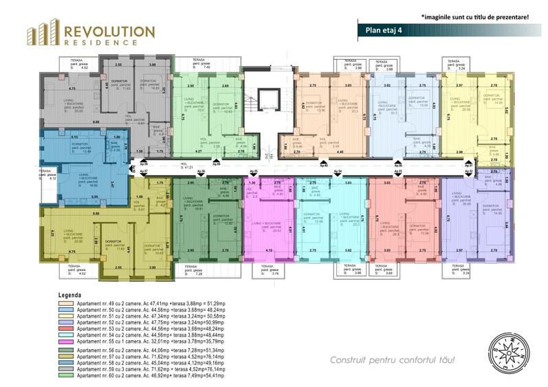 Apartament cu 2 camere decomandat în Hotvon
