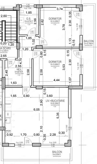 Apartament cu 3 camere semidecomandat în Cățelu