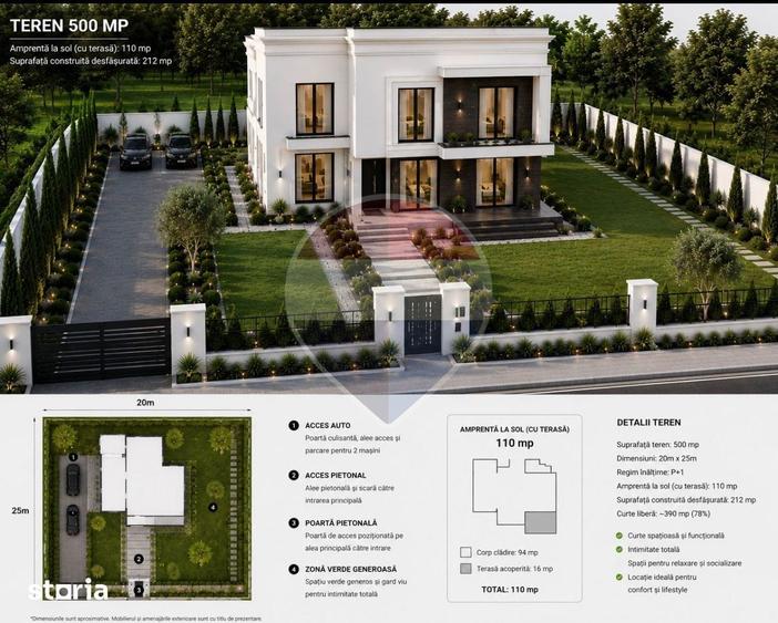 Casă cu 4 camere cu Teren 500 Mp în Malu Mare