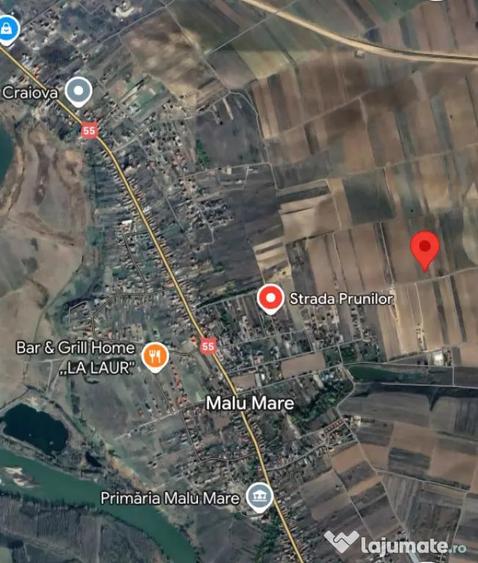 Teren de 5000 mp, în Malu Mare