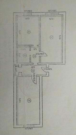 Apartament cu 2 camere decomandat în Frumoasa