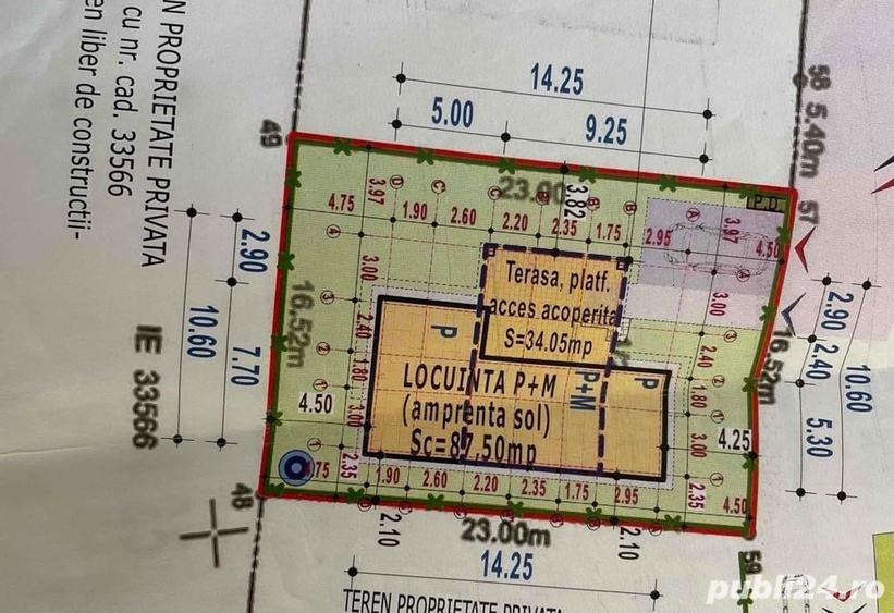 Casă cu 4 camere cu Teren 380 Mp în Central