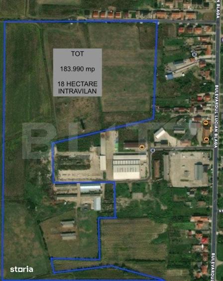 Teren de 183990 mp, în Lucian Blaga