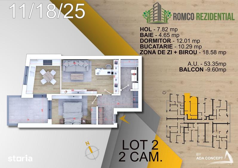 Apartament cu 2 camere în Theodor Pallady