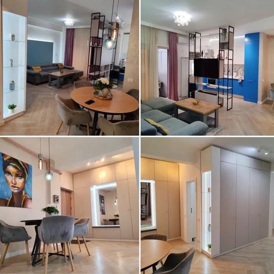 Apartament cu 3 camere semidecomandat, mobilat în Progresul