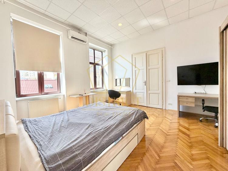 Apartament cu 2 camere semidecomandat, mobilat în Central