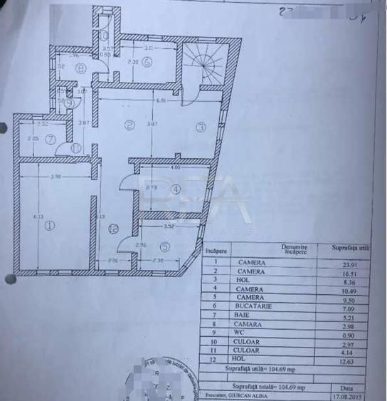 Apartament cu 4 camere decomandat în Cotroceni