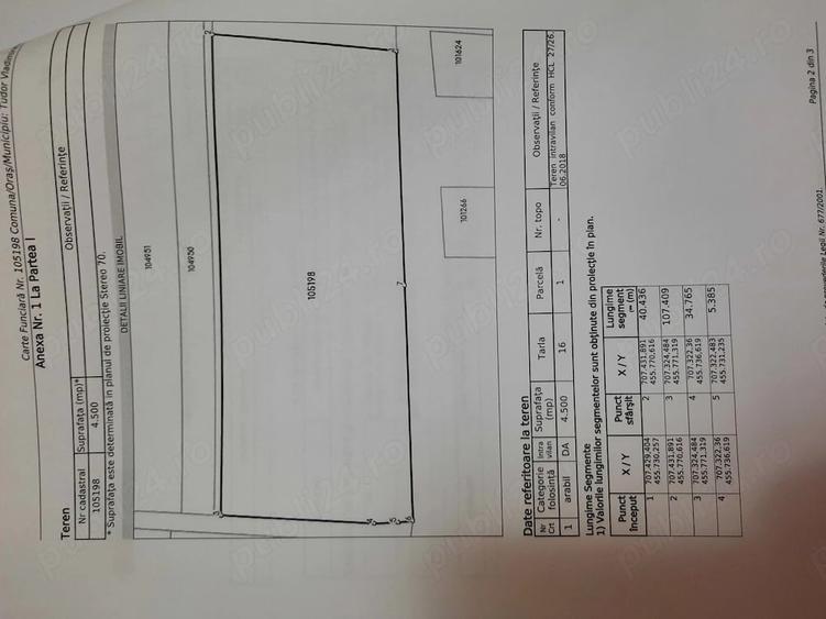 Teren de 4500 mp, în Central