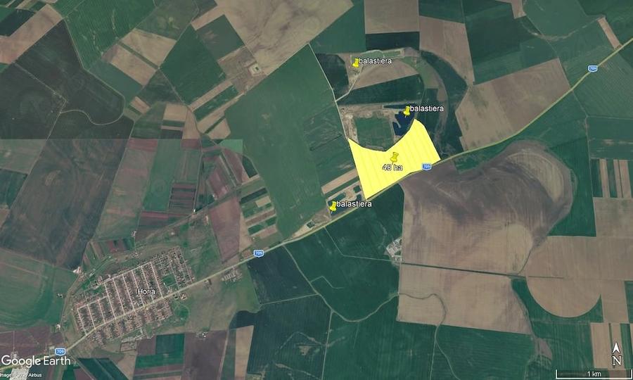 Teren de 480000 mp, în Horia