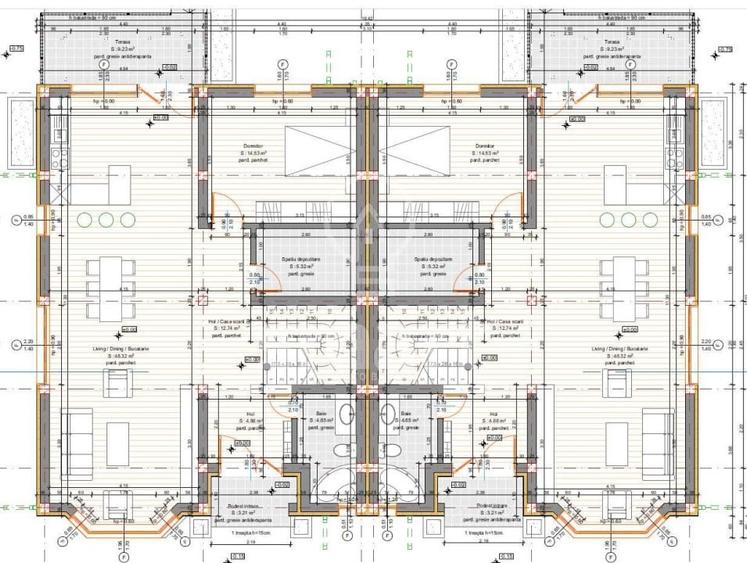 Duplex cu 5 camere cu Canalizare în Gheorghieni