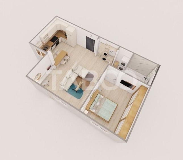 Apartament cu 2 camere decomandat în Mihai Viteazul