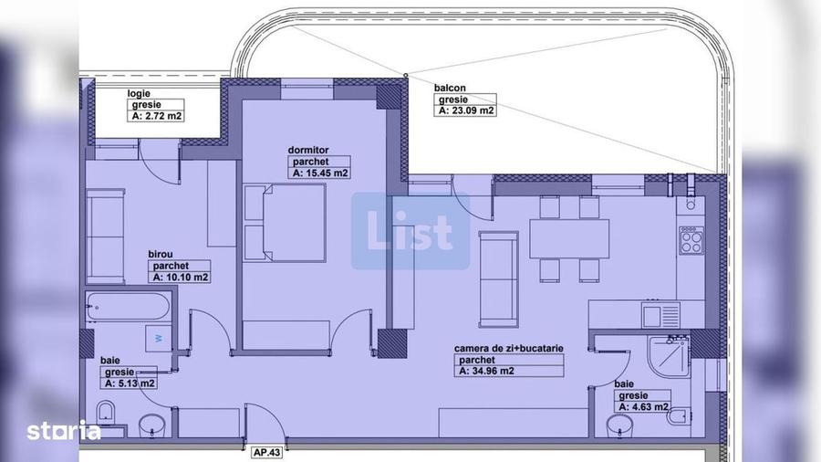 Apartament cu 3 camere în Central — fotografia 1