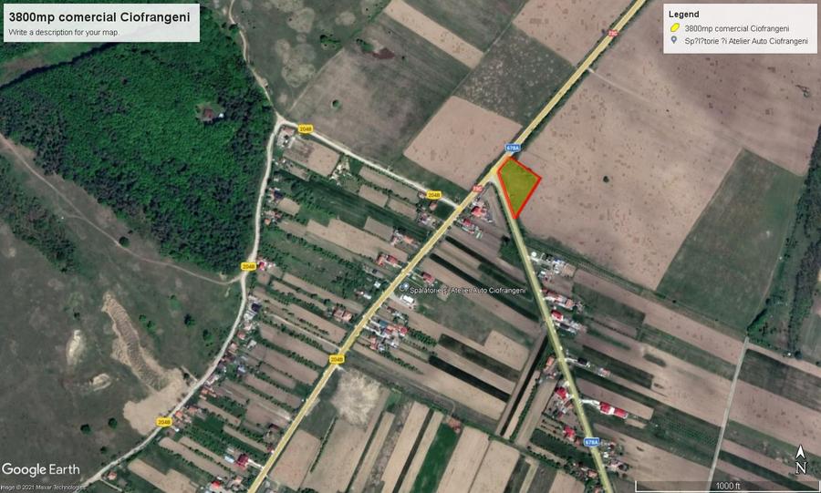 Teren construcție, în Ciofrângeni
