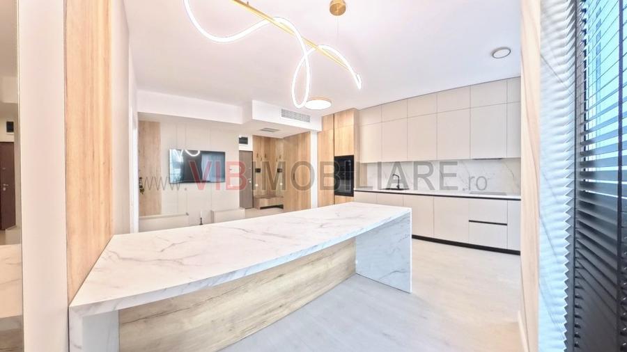 Apartament cu 2 camere semidecomandat, mobilat în Pipera