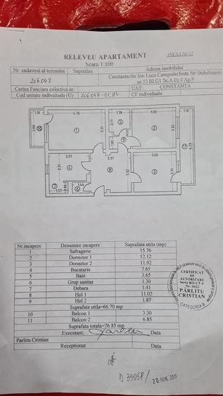 Apartament cu 3 camere semidecomandat în Inel II