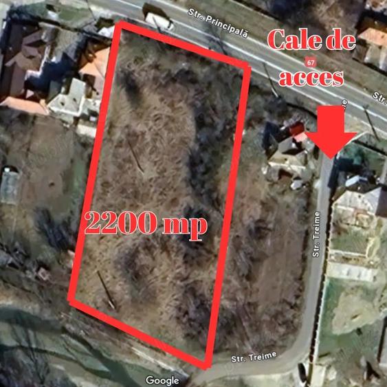 Teren de 2200 mp, în Bunești