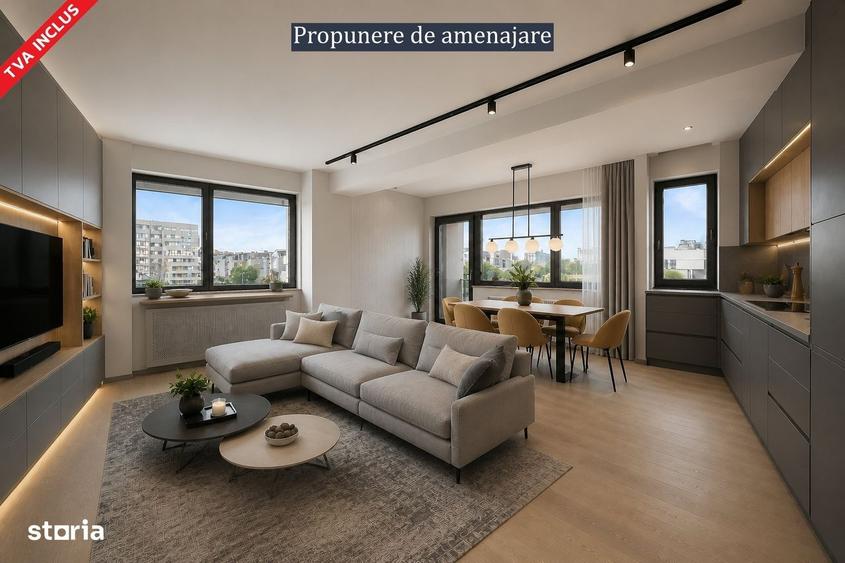 Apartament cu 3 camere decomandat în Tomis Plus