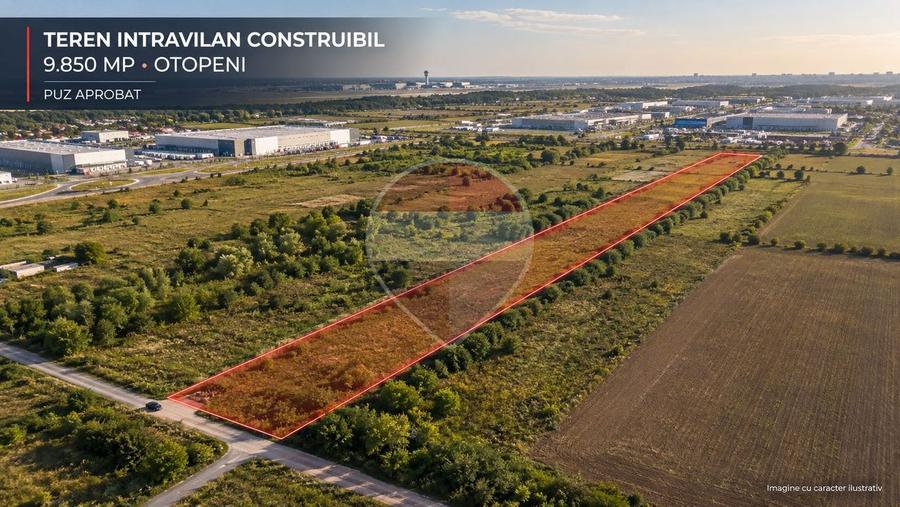 Teren Construcții intravilan de 9850 mp, în Nord