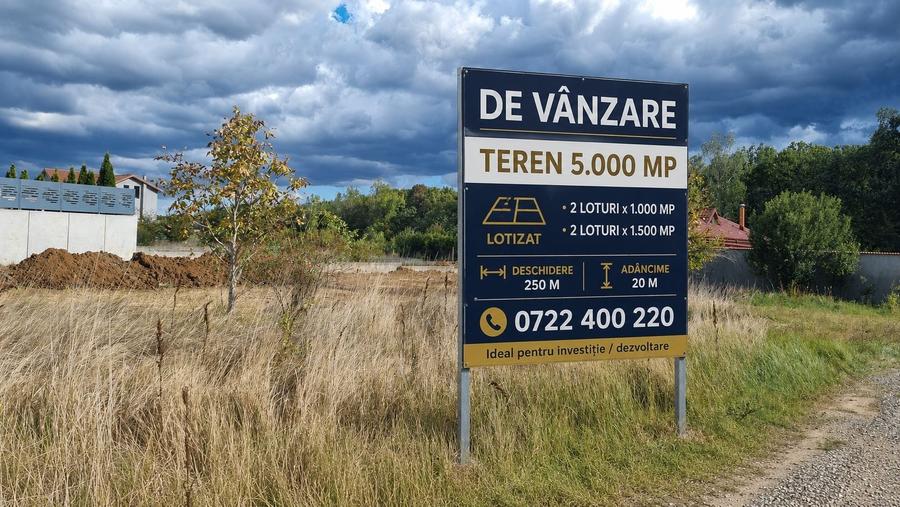 Teren Construcții intravilan de 1500 mp, în Bolintin-Deal