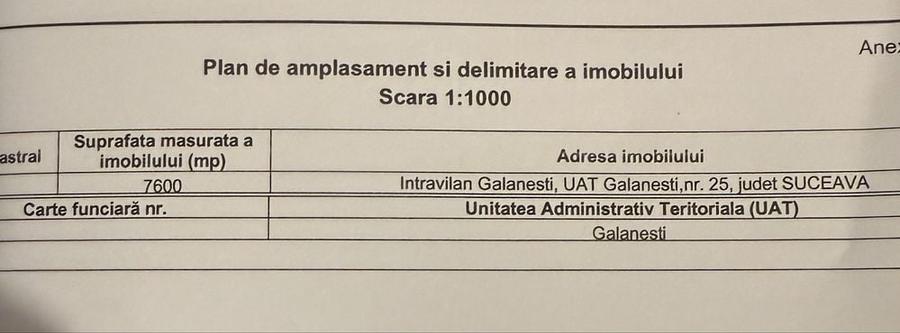 Casă cu 3 camere în Gălănești