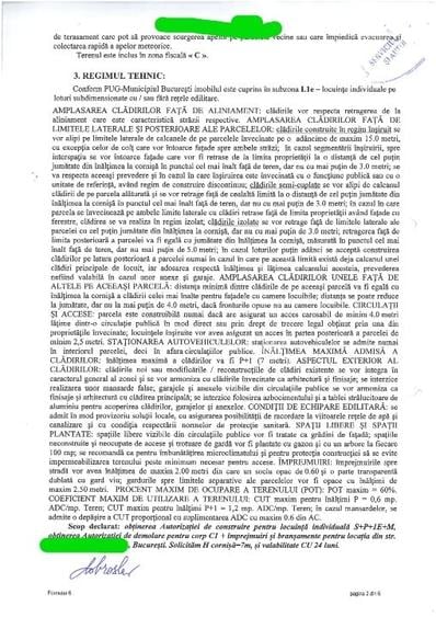 Teren Construcții intravilan de 250 mp, în Băneasa