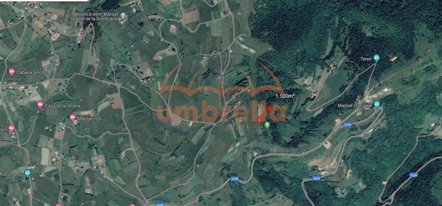 Teren Construcții extravilan de 1500 mp, în Mărișel