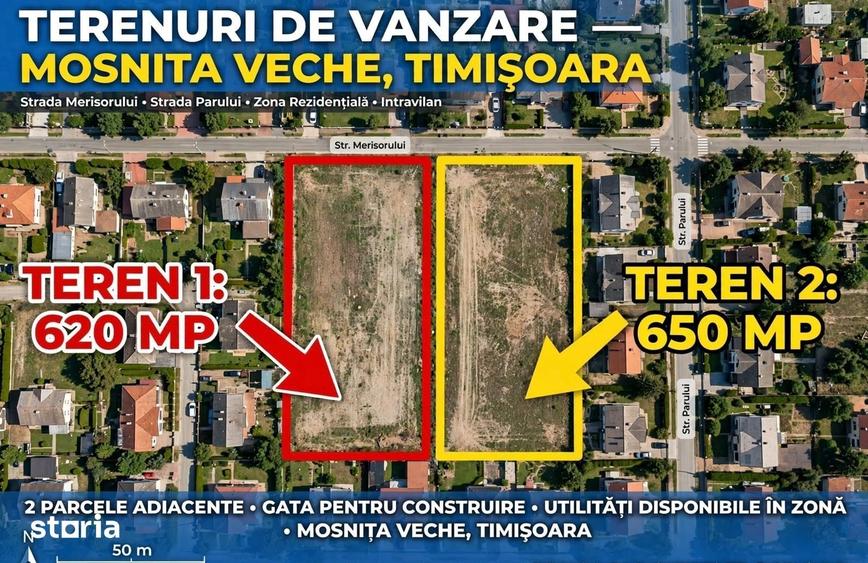 Teren de 1270 mp, în Moșnița Nouă