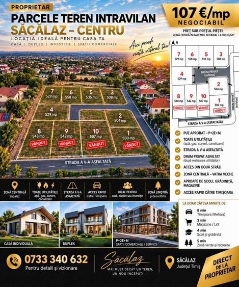 Spațiu comercial, în Săcălaz
