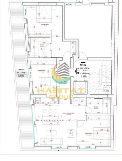 Apartament cu 4 camere decomandat în Nerva Traian